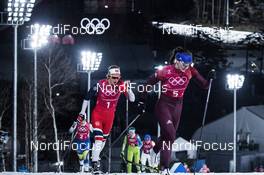 17.02.2018, Pyeongchang, Korea (KOR): Natalia Nepryaeva (RUS), Ingvild Flugstad Oestberg (NOR), (l-r)  - XXIII. Olympic Winter Games Pyeongchang 2018, cross-country, 4x5km women, Pyeongchang (KOR). www.nordicfocus.com. © Modica/NordicFocus. Every downloaded picture is fee-liable.