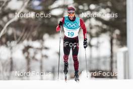 11.02.2018, Pyeongchang, Korea (KOR): Jonas Baumann (SUI) - XXIII. Olympic Winter Games Pyeongchang 2018, cross-country, skiathlon men, Pyeongchang (KOR). www.nordicfocus.com. © Modica/NordicFocus. Every downloaded picture is fee-liable.