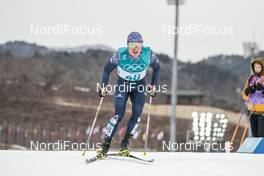 11.02.2018, Pyeongchang, Korea (KOR): Snorri Eythor Einarsson (ISL) - XXIII. Olympic Winter Games Pyeongchang 2018, cross-country, skiathlon men, Pyeongchang (KOR). www.nordicfocus.com. © Modica/NordicFocus. Every downloaded picture is fee-liable.