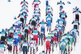 11.02.2018, Pyeongchang, Korea (KOR): Start of the race (l-r)  - XXIII. Olympic Winter Games Pyeongchang 2018, cross-country, skiathlon men, Pyeongchang (KOR). www.nordicfocus.com. © Modica/NordicFocus. Every downloaded picture is fee-liable.