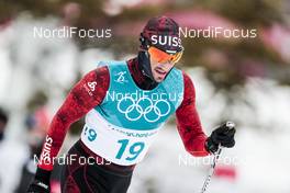 11.02.2018, Pyeongchang, Korea (KOR): Jonas Baumann (SUI) - XXIII. Olympic Winter Games Pyeongchang 2018, cross-country, skiathlon men, Pyeongchang (KOR). www.nordicfocus.com. © Modica/NordicFocus. Every downloaded picture is fee-liable.