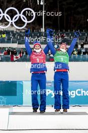 21.02.2018, Pyeongchang, Korea (KOR): Marit Bjoergen (NOR), Maiken Caspersen Falla (NOR), (l-r) - XXIII. Olympic Winter Games Pyeongchang 2018, cross-country, team sprint,  Pyeongchang (KOR). www.nordicfocus.com. © Modica/NordicFocus. Every downloaded picture is fee-liable.