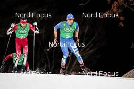 21.02.2018, Pyeongchang, Korea (KOR): Alex Harvey (CAN), Federico Pellegrino (ITA), (l-r)  - XXIII. Olympic Winter Games Pyeongchang 2018, cross-country, team sprint,  Pyeongchang (KOR). www.nordicfocus.com. © Modica/NordicFocus. Every downloaded picture is fee-liable.