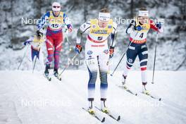 25.11.2018, Ruka, Finland (FIN): Evelina Settlin (SWE), Anna Svendsen (NOR), Alena Prochazkova (SVK), (l-r)  - FIS world cup cross-country, 10km women, Ruka (FIN). www.nordicfocus.com. © Modica/NordicFocus. Every downloaded picture is fee-liable.