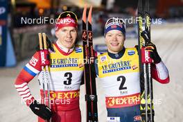 24.11.2018, Ruka, Finland (FIN): Alexander Bolshunov (RUS), Eirik Brandsdal (NOR), (l-r)  - FIS world cup cross-country, individual sprint, Ruka (FIN). www.nordicfocus.com. © Modica/NordicFocus. Every downloaded picture is fee-liable.