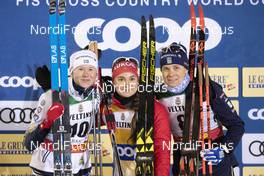 24.11.2018, Ruka, Finland (FIN): Maja Dahlqvist (SWE), Yulia Belorukova (RUS), Ida Ingemarsdotter (SWE), (l-r) - FIS world cup cross-country, individual sprint, Ruka (FIN). www.nordicfocus.com. © Modica/NordicFocus. Every downloaded picture is fee-liable.