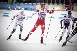 30.11.2018, Lillehammer, Norway (NOR): Gleb Retivykh (RUS), Oskar Svensson (SWE), Simeon Hamilton (USA), (l-r)  - FIS world cup cross-country, individual sprint, Lillehammer (NOR). www.nordicfocus.com. © Modica/NordicFocus. Every downloaded picture is fee-liable.