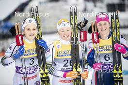 30.11.2018, Lillehammer, Norway (NOR): Stina Nilsson (SWE), Jonna Sundling (SWE), Sadie Bjornsen (USA), (l-r)  - FIS world cup cross-country, individual sprint, Lillehammer (NOR). www.nordicfocus.com. © Modica/NordicFocus. Every downloaded picture is fee-liable.