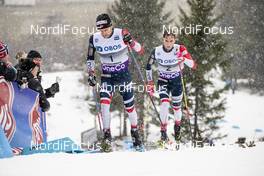 02.12.2018, Lillehammer, Norway (NOR): Sjur Roethe (NOR), Didrik Toenseth (NOR), (l-r)  - FIS world cup cross-country, pursuit men, Lillehammer (NOR). www.nordicfocus.com. © Modica/NordicFocus. Every downloaded picture is fee-liable.