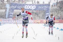 02.12.2018, Lillehammer, Norway (NOR): Didrik Toenseth (NOR), Sjur Roethe (NOR), (l-r)  - FIS world cup cross-country, pursuit men, Lillehammer (NOR). www.nordicfocus.com. © Modica/NordicFocus. Every downloaded picture is fee-liable.