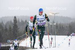 02.12.2018, Lillehammer, Norway (NOR): Lucas Boegl (GER), Florian Notz (GER), (l-r)  - FIS world cup cross-country, pursuit men, Lillehammer (NOR). www.nordicfocus.com. © Modica/NordicFocus. Every downloaded picture is fee-liable.