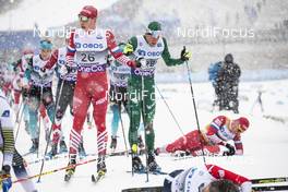 02.12.2018, Lillehammer, Norway (NOR): Ivan Yakimushkin (RUS), Francesco De Fabiani (ITA), (l-r)  - FIS world cup cross-country, pursuit men, Lillehammer (NOR). www.nordicfocus.com. © Modica/NordicFocus. Every downloaded picture is fee-liable.
