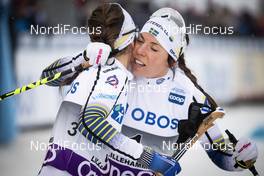 02.12.2018, Lillehammer, Norway (NOR): Ebba Andersson (SWE), Charlotte Kalla (SWE), (l-r)  - FIS world cup cross-country, pursuit women, Lillehammer (NOR). www.nordicfocus.com. © Modica/NordicFocus. Every downloaded picture is fee-liable.