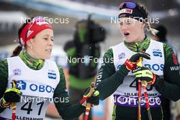02.12.2018, Lillehammer, Norway (NOR): Katharina Hennig (GER), Victoria Carl (GER), (l-r)  - FIS world cup cross-country, pursuit women, Lillehammer (NOR). www.nordicfocus.com. © Modica/NordicFocus. Every downloaded picture is fee-liable.