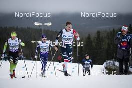 02.12.2018, Lillehammer, Norway (NOR): Alenka Cebasek (SLO), Susanna Saapunki (FIN), Tiril Weng (NOR), (l-r)  - FIS world cup cross-country, pursuit women, Lillehammer (NOR). www.nordicfocus.com. © Modica/NordicFocus. Every downloaded picture is fee-liable.