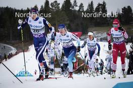 02.12.2018, Lillehammer, Norway (NOR): Laura Mononen (FIN), Nadine Faehndrich (SUI), Anna Zherebyateva (RUS), (l-r)  - FIS world cup cross-country, pursuit women, Lillehammer (NOR). www.nordicfocus.com. © Modica/NordicFocus. Every downloaded picture is fee-liable.