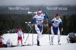 02.12.2018, Lillehammer, Norway (NOR): Jessica Diggins (USA), Rosie Brennan (USA), (l-r)  - FIS world cup cross-country, pursuit women, Lillehammer (NOR). www.nordicfocus.com. © Modica/NordicFocus. Every downloaded picture is fee-liable.