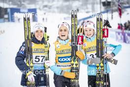08.12.2018, Beitostolen, Norway (NOR): Charlotte Kalla (SWE), Therese Johaug (NOR), Ingvild Flugstad Oestberg (NOR), (l-r)  - FIS world cup cross-country, 15km women, Beitostolen (NOR). www.nordicfocus.com. © Modica/NordicFocus. Every downloaded picture is fee-liable.