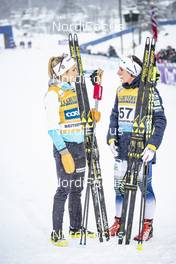 08.12.2018, Beitostolen, Norway (NOR): Therese Johaug (NOR), Charlotte Kalla (SWE), (l-r)  - FIS world cup cross-country, 15km women, Beitostolen (NOR). www.nordicfocus.com. © Modica/NordicFocus. Every downloaded picture is fee-liable.