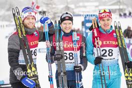 08.12.2018, Beitostolen, Norway (NOR): Andrey Melnichenko (RUS), Sjur Roethe (NOR), Martin Johnsrud Sundby (NOR), (l-r)  - FIS world cup cross-country, 30km men, Beitostolen (NOR). www.nordicfocus.com. © Modica/NordicFocus. Every downloaded picture is fee-liable.