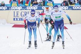 09.12.2018, Beitostolen, Norway (NOR): Toni Livers (SUI), Dario Cologna (SUI), (l-r)  - FIS world cup cross-country, 4x7.5km men, Beitostolen (NOR). www.nordicfocus.com. © Modica/NordicFocus. Every downloaded picture is fee-liable.