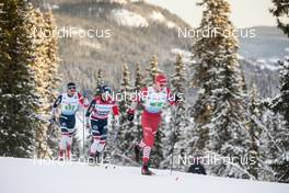 09.12.2018, Beitostolen, Norway (NOR): Martin Johnsrud Sundby (NOR), Alexander Bolshunov (RUS), (l-r)  - FIS world cup cross-country, 4x7.5km men, Beitostolen (NOR). www.nordicfocus.com. © Modica/NordicFocus. Every downloaded picture is fee-liable.