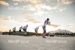 09.12.2018, Beitostolen, Norway (NOR): Roman Furger (SUI), Renaud Jay (FRA), Thomas Bing (GER), Antti Ojansivu (FIN), (l-r)  - FIS world cup cross-country, 4x7.5km men, Beitostolen (NOR). www.nordicfocus.com. © Modica/NordicFocus. Every downloaded picture is fee-liable.