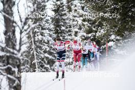 09.12.2018, Beitostolen, Norway (NOR): Emil Iversen (NOR), Evgeniy Belov (RUS), (l-r)  - FIS world cup cross-country, 4x7.5km men, Beitostolen (NOR). www.nordicfocus.com. © Modica/NordicFocus. Every downloaded picture is fee-liable.