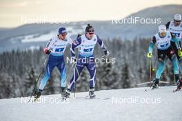 09.12.2018, Beitostolen, Norway (NOR): Roman Furger (SUI), Antti Ojansivu (FIN), (l-r)  - FIS world cup cross-country, 4x7.5km men, Beitostolen (NOR). www.nordicfocus.com. © Modica/NordicFocus. Every downloaded picture is fee-liable.