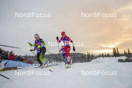 09.12.2018, Beitostolen, Norway (NOR): Anamarija Lampic (SLO), Lidia Durkina (RUS), (l-r)  - FIS world cup cross-country, 4x5km women, Beitostolen (NOR). www.nordicfocus.com. © Modica/NordicFocus. Every downloaded picture is fee-liable.