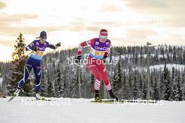 09.12.2018, Beitostolen, Norway (NOR): Riitta-Liisa Roponen (FIN), Anastasia Sedova (RUS), (l-r)  - FIS world cup cross-country, 4x5km women, Beitostolen (NOR). www.nordicfocus.com. © Modica/NordicFocus. Every downloaded picture is fee-liable.