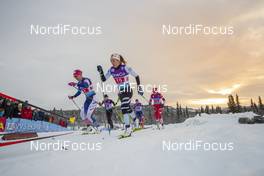 09.12.2018, Beitostolen, Norway (NOR): Sadie Bjornsen (USA), Anna Svendsen (NOR), (l-r)  - FIS world cup cross-country, 4x5km women, Beitostolen (NOR). www.nordicfocus.com. © Modica/NordicFocus. Every downloaded picture is fee-liable.