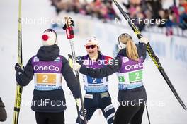 09.12.2018, Beitostolen, Norway (NOR): Ragnhild Haga (NOR), Ingvild Flugstad Oestberg (NOR), Therese Johaug (NOR), (l-r)  - FIS world cup cross-country, 4x5km women, Beitostolen (NOR). www.nordicfocus.com. © Modica/NordicFocus. Every downloaded picture is fee-liable.