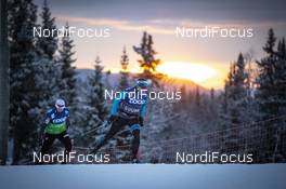 07.12.2018, Beitostolen, Norway (NOR): Salomon technician testing ski   - FIS world cup cross-country, training, Beitostolen (NOR). www.nordicfocus.com. © Modica/NordicFocus. Every downloaded picture is fee-liable.