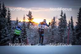 07.12.2018, Beitostolen, Norway (NOR): Salomon technician testing ski   - FIS world cup cross-country, training, Beitostolen (NOR). www.nordicfocus.com. © Modica/NordicFocus. Every downloaded picture is fee-liable.