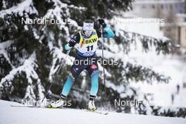 16.12.2018, Davos, Switzerland (SUI): Coralie Bentz (FRA) - FIS world cup cross-country, 10km women, Davos (SUI). www.nordicfocus.com. © Modica/NordicFocus. Every downloaded picture is fee-liable.