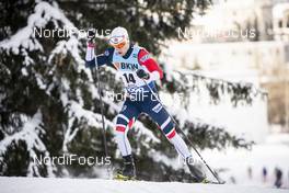 16.12.2018, Davos, Switzerland (SUI): Magne Haga (NOR) - FIS world cup cross-country, 15km men, Davos (SUI). www.nordicfocus.com. © Modica/NordicFocus. Every downloaded picture is fee-liable.
