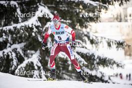 16.12.2018, Davos, Switzerland (SUI): Veselin Tsinzov (BUL) - FIS world cup cross-country, 15km men, Davos (SUI). www.nordicfocus.com. © Modica/NordicFocus. Every downloaded picture is fee-liable.