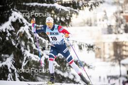 16.12.2018, Davos, Switzerland (SUI): Chris Andre Jespersen (NOR) - FIS world cup cross-country, 15km men, Davos (SUI). www.nordicfocus.com. © Modica/NordicFocus. Every downloaded picture is fee-liable.