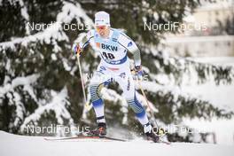 16.12.2018, Davos, Switzerland (SUI): Calle Halfvarsson (SWE) - FIS world cup cross-country, 15km men, Davos (SUI). www.nordicfocus.com. © Modica/NordicFocus. Every downloaded picture is fee-liable.
