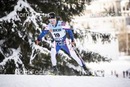 16.12.2018, Davos, Switzerland (SUI): Simeon Hamilton (USA) - FIS world cup cross-country, 15km men, Davos (SUI). www.nordicfocus.com. © Modica/NordicFocus. Every downloaded picture is fee-liable.