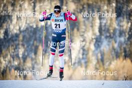 15.12.2018, Davos, Switzerland (SUI): Johannes Hoesflot Klaebo (NOR) - FIS world cup cross-country, individual sprint, Davos (SUI). www.nordicfocus.com. © Modica/NordicFocus. Every downloaded picture is fee-liable.