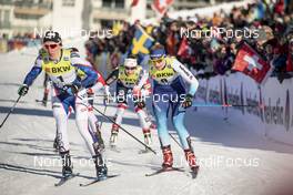15.12.2018, Davos, Switzerland (SUI): Sophie Caldwell (USA), Nadine Faehndrich (SUI), (l-r)  - FIS world cup cross-country, individual sprint, Davos (SUI). www.nordicfocus.com. © Modica/NordicFocus. Every downloaded picture is fee-liable.