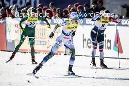 15.12.2018, Davos, Switzerland (SUI): Greta Laurent (ITA), Maja Dahlqvist (SWE), Tiril Udnes Weng (NOR), (l-r)  - FIS world cup cross-country, individual sprint, Davos (SUI). www.nordicfocus.com. © Modica/NordicFocus. Every downloaded picture is fee-liable.