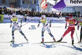 15.12.2018, Davos, Switzerland (SUI): Evelina Settlin (SWE), Jonna Sundling (SWE), Natalia Nepryaeva (RUS), (l-r)  - FIS world cup cross-country, individual sprint, Davos (SUI). www.nordicfocus.com. © Modica/NordicFocus. Every downloaded picture is fee-liable.