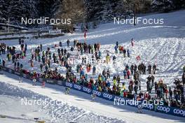 15.12.2018, Davos, Switzerland (SUI): Racers in the stadium (l-r)  - FIS world cup cross-country, individual sprint, Davos (SUI). www.nordicfocus.com. © Modica/NordicFocus. Every downloaded picture is fee-liable.