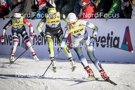 15.12.2018, Davos, Switzerland (SUI): Stina Nilsson (SWE), Katja Visnar (SLO), Ida Ingemarsdotter (SWE), (l-r)  - FIS world cup cross-country, individual sprint, Davos (SUI). www.nordicfocus.com. © Modica/NordicFocus. Every downloaded picture is fee-liable.