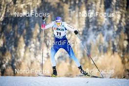 15.12.2018, Davos, Switzerland (SUI): Livio Bieler (SUI) - FIS world cup cross-country, individual sprint, Davos (SUI). www.nordicfocus.com. © Modica/NordicFocus. Every downloaded picture is fee-liable.