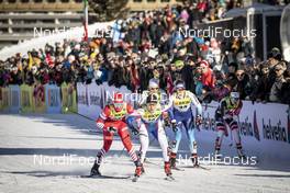 15.12.2018, Davos, Switzerland (SUI): Tatiana Aleshina (RUS), Ida Sargent (USA), Laurien Van Der Graaff (SUI), (l-r)  - FIS world cup cross-country, individual sprint, Davos (SUI). www.nordicfocus.com. © Modica/NordicFocus. Every downloaded picture is fee-liable.