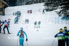 14.12.2018, Davos, Switzerland (SUI): Athletes and technicians testing ski   - FIS world cup cross-country, training, Davos (SUI). www.nordicfocus.com. © Modica/NordicFocus. Every downloaded picture is fee-liable.